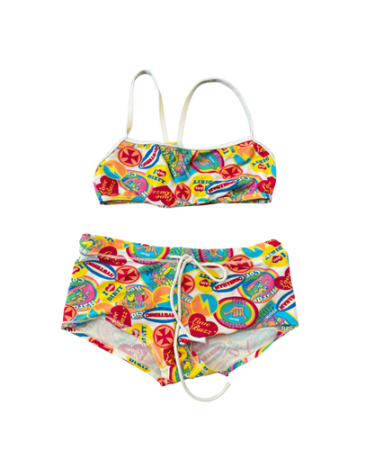 Hysteric Glamour Patches Printed Swim Set