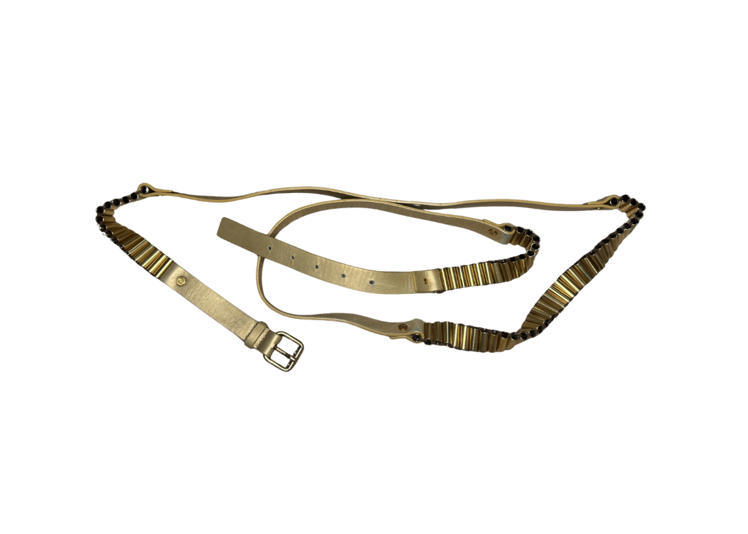 Celine Gold Double Bullet Belt