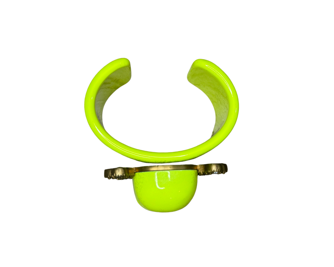 Blugirl Yellow Skull Bangle Bracelet