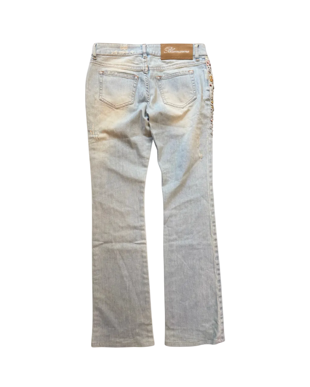 Blumarine Rhinestone Embellished Jeans