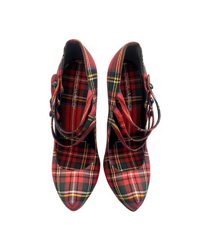 Dsquared² Tartan Plaid Heels