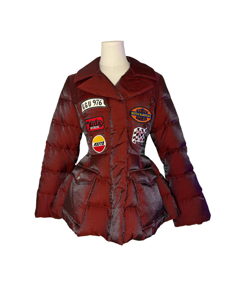 Keita Maruyama Flared Puffer Patch Jacket