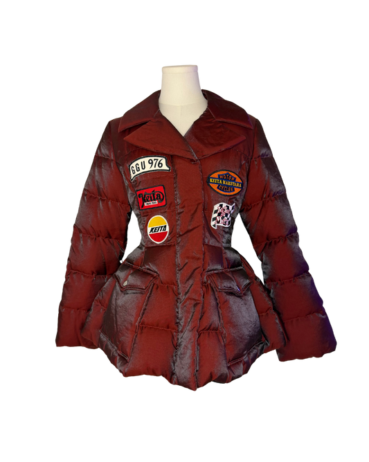 Keita Maruyama Flared Puffer Patch Jacket