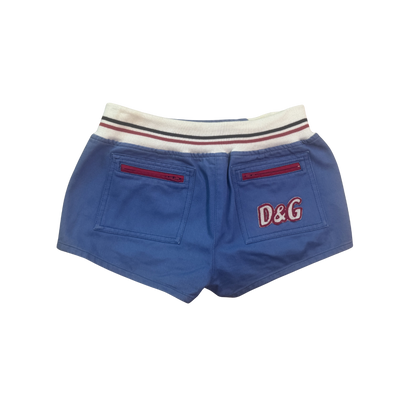 Dolce & Gabbana Blue Sporty Mini Shorts