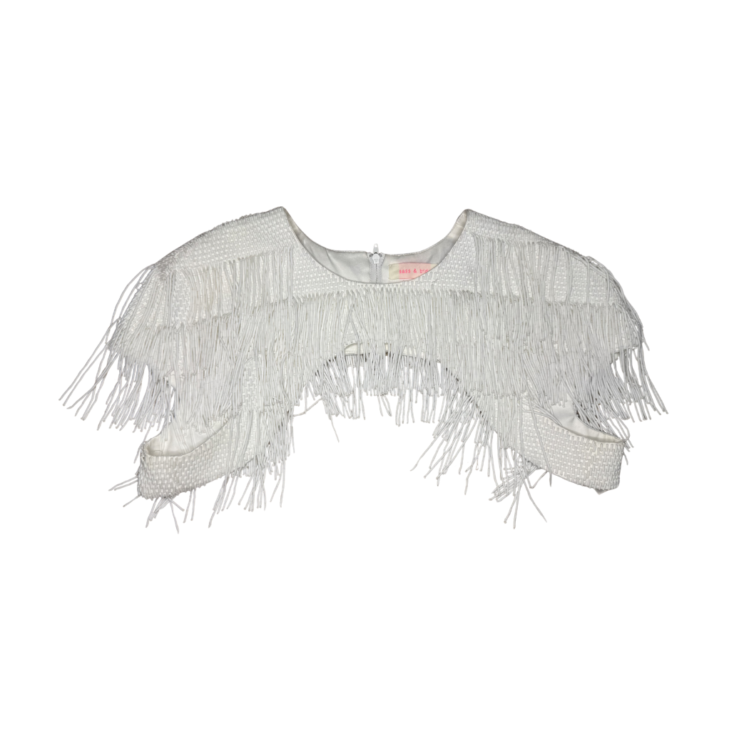 Sass & Bide White Beaded Bolero