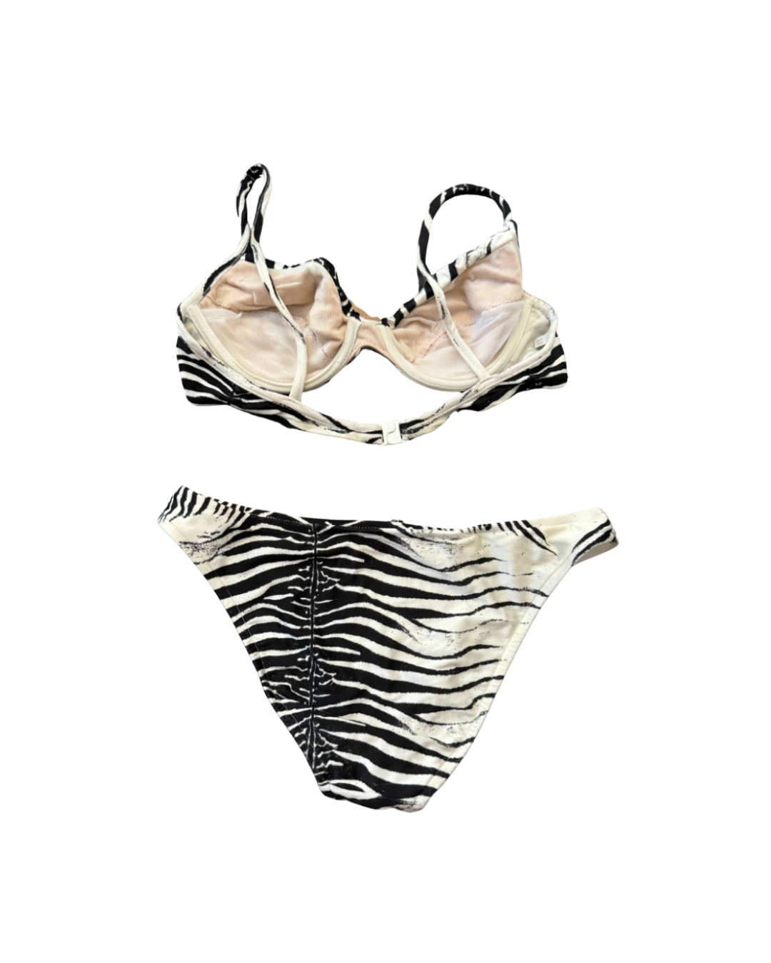 Roberto Cavalli Zebra Belly Button Piercing Bikini
