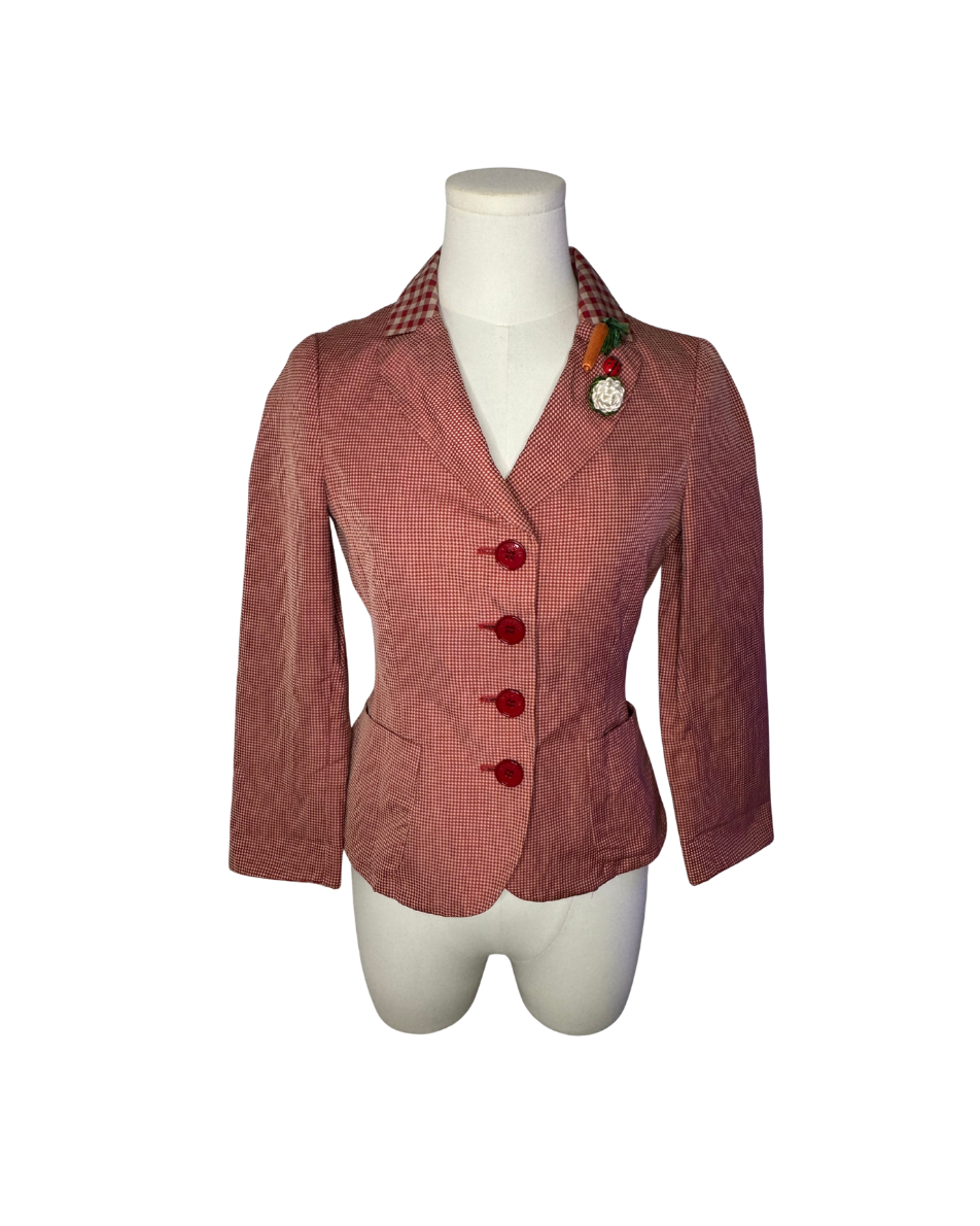 Moschino Cheap & Chic Vegetable Ladybug Blazer