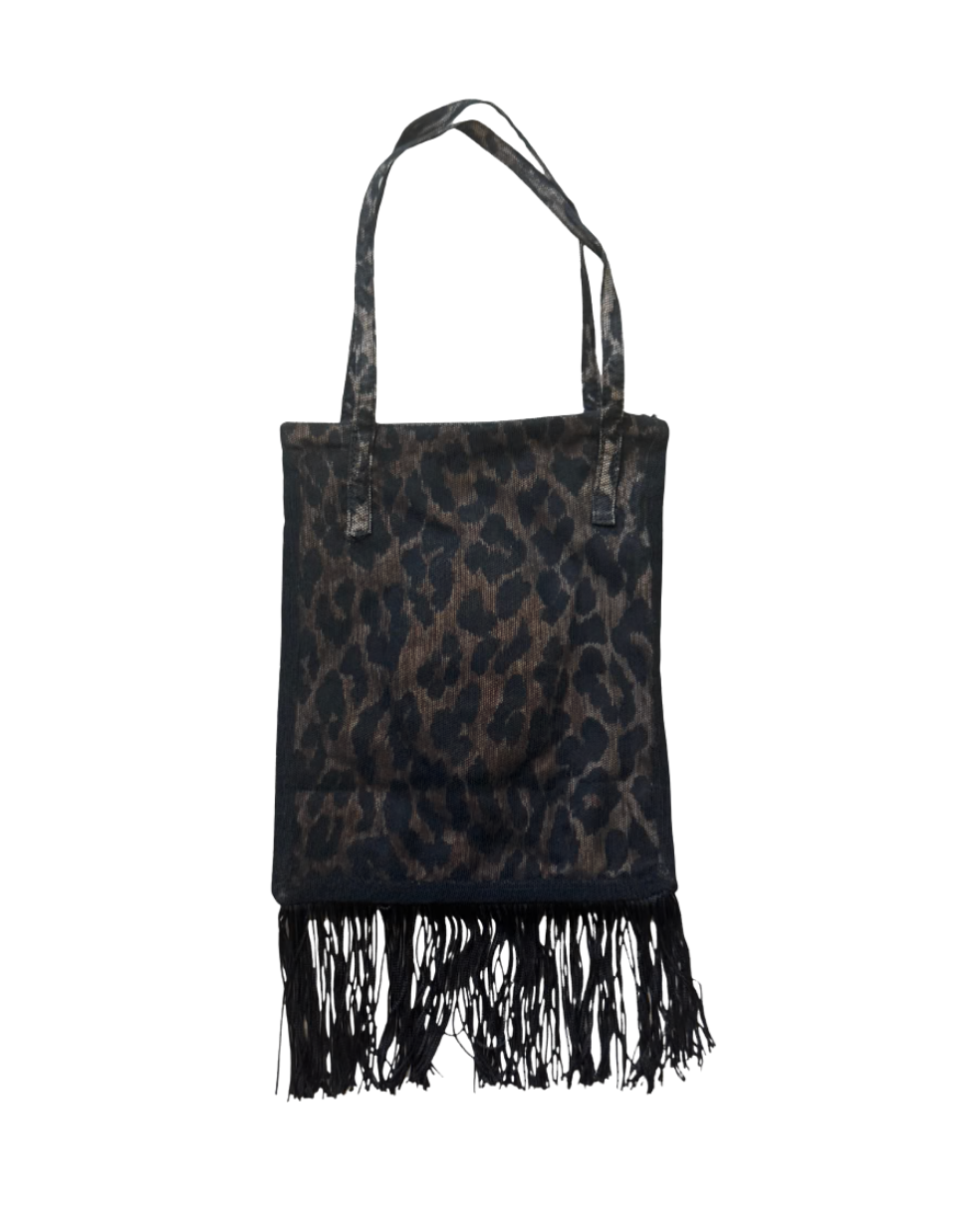 Dolce & Gabbana Mesh Leopard Handbag