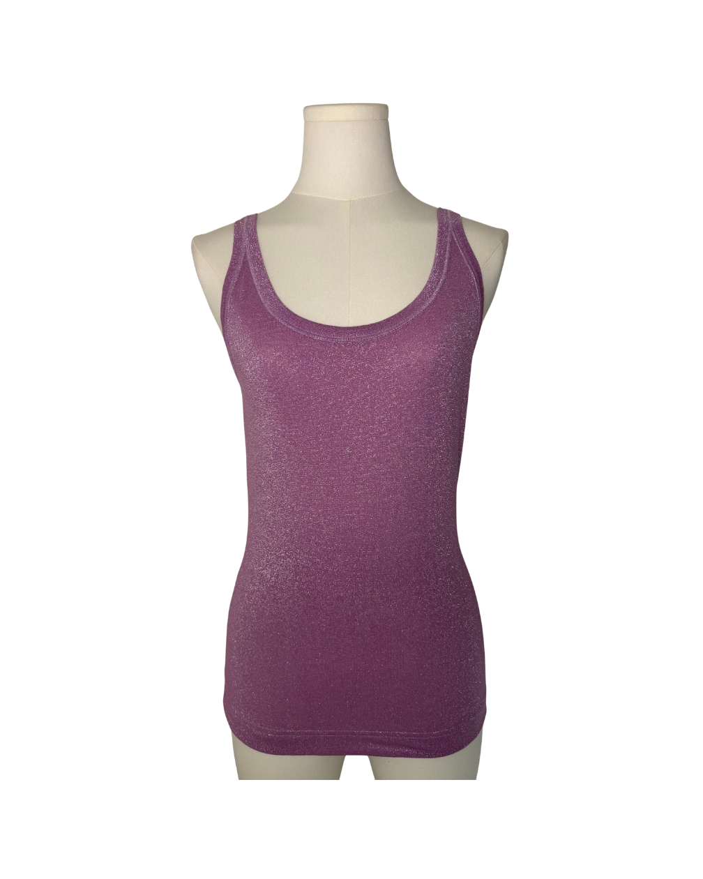 Dolce & Gabbana Purple Glitter Cami Top