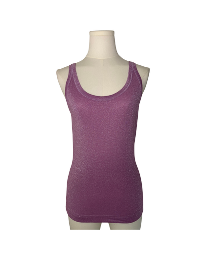 Dolce & Gabbana Purple Glitter Cami Top