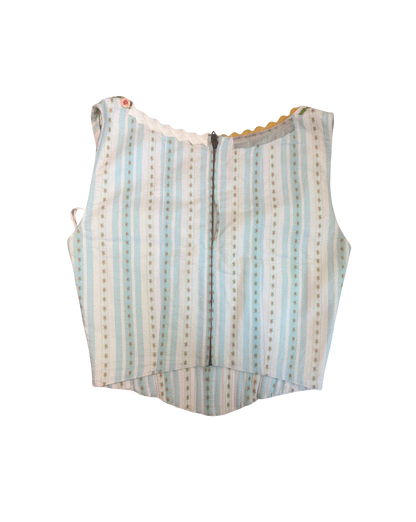 Moschino Cheap & Chic Embroidered Corset Top