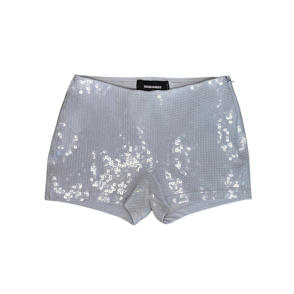 Dsquared² Grey Sequin Shorts