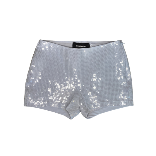 Dsquared² Grey Sequin Shorts
