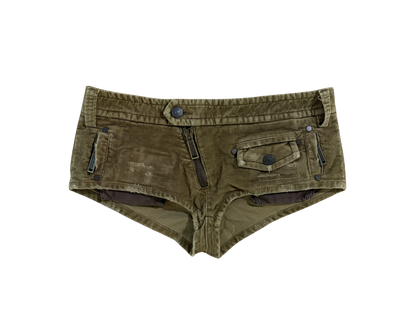 Dsquared² Corduroy Mini Micro Shorts