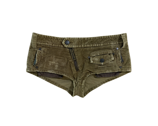 Dsquared² Corduroy Mini Micro Shorts