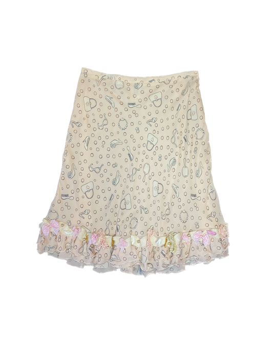 Moschino Jeans Beauty Printed Skirt