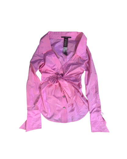 Gianfranco Ferré Pink Bow Button-Up