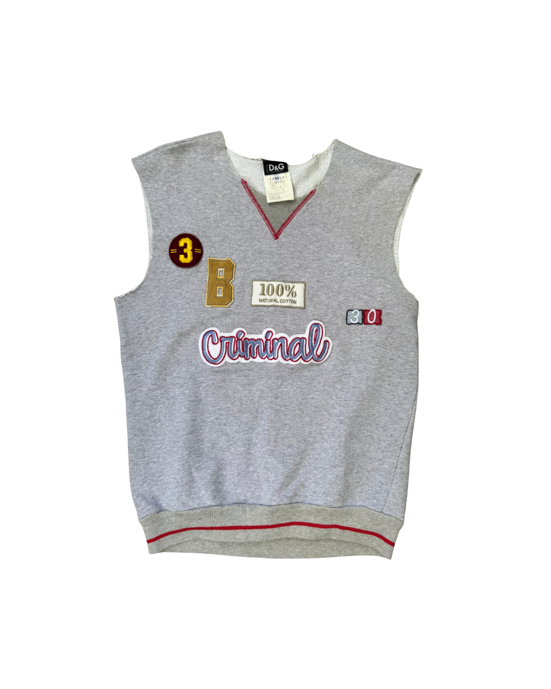 Dolce & Gabbana “Criminal” Sweatshirt Vest
