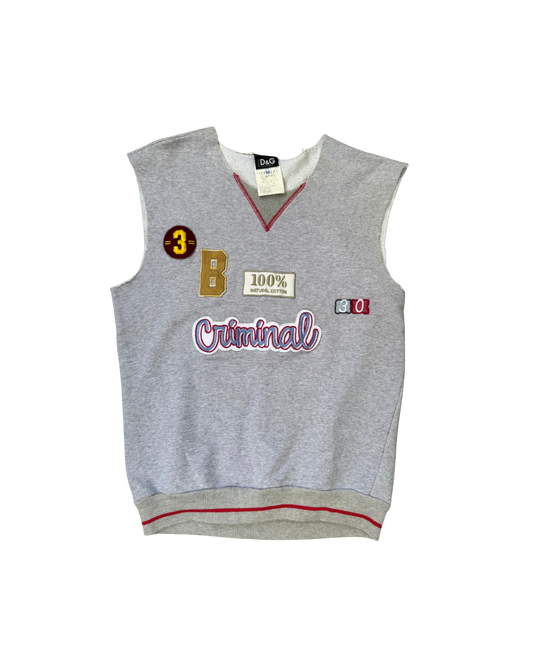 Dolce & Gabbana “Criminal” Sweatshirt Vest