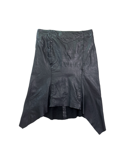 Roberto Cavalli Leather Midi Skirt