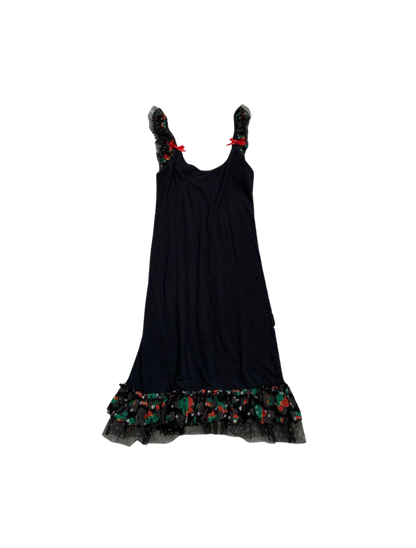 Anna Sui Floral Mesh Flared Cami Dress