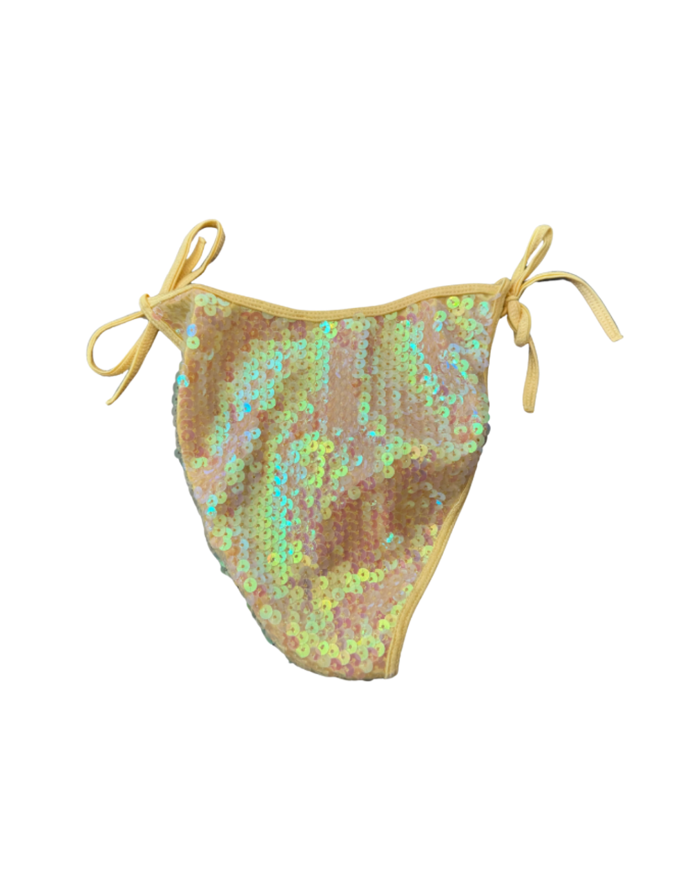 Plein Sud Sun Yellow Sequin Bikini Bottom