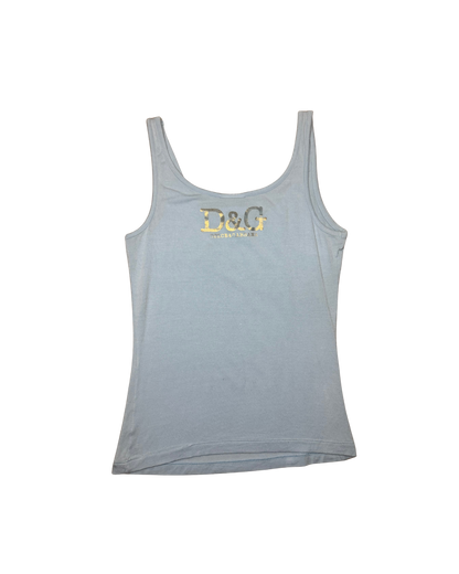 Dolce & Gabbana Gold “Scandal” Sequin Tank Top