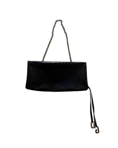 Dolce & Gabbana Black Patent Leather Shoulder Bag