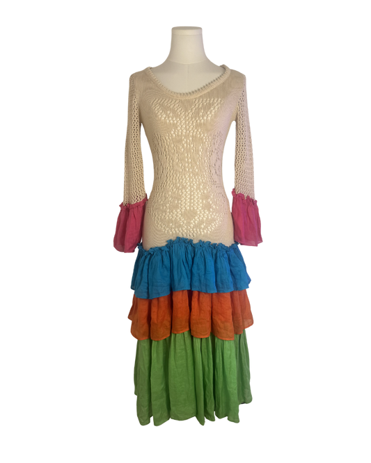 Moschino Couture ‘Repetita Juvant' Crochet Tiered Dress