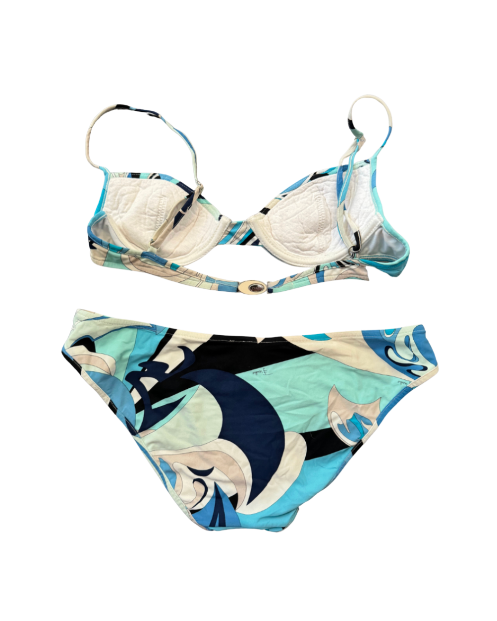 Emilio Pucci Blue Printed Bikini