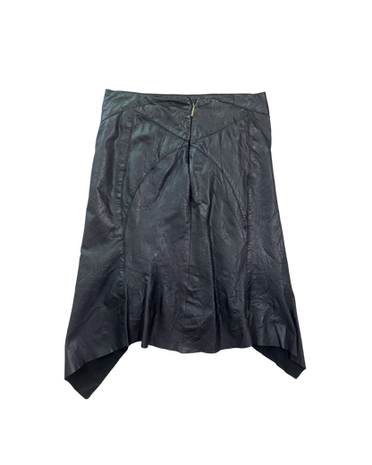 Roberto Cavalli Leather Midi Skirt