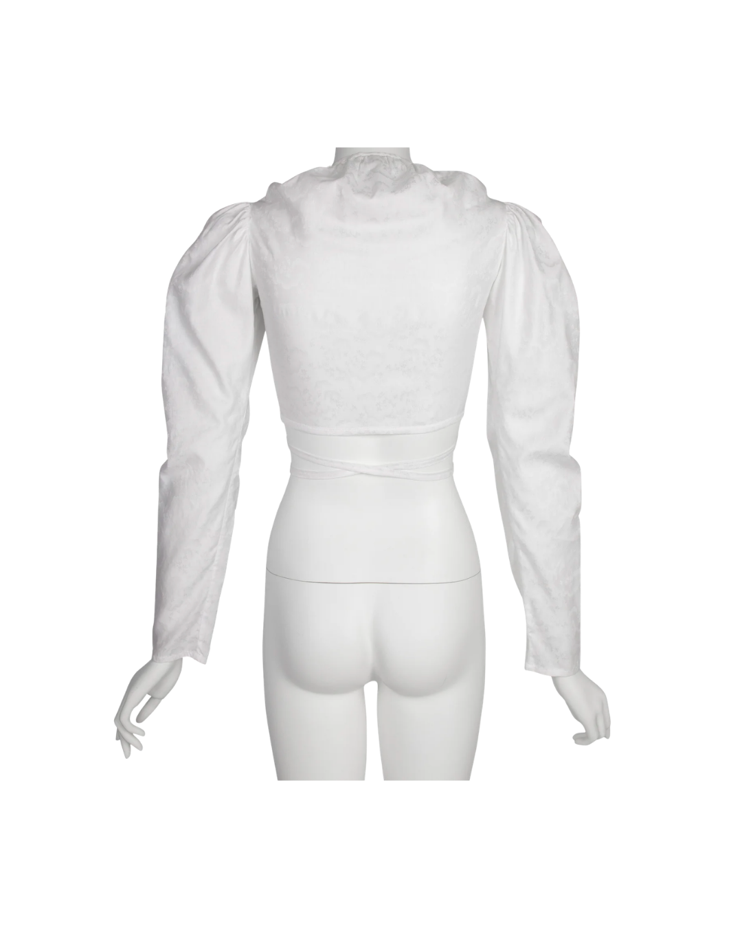 Vivienne Westwood White Floral Cropped Wrap Top