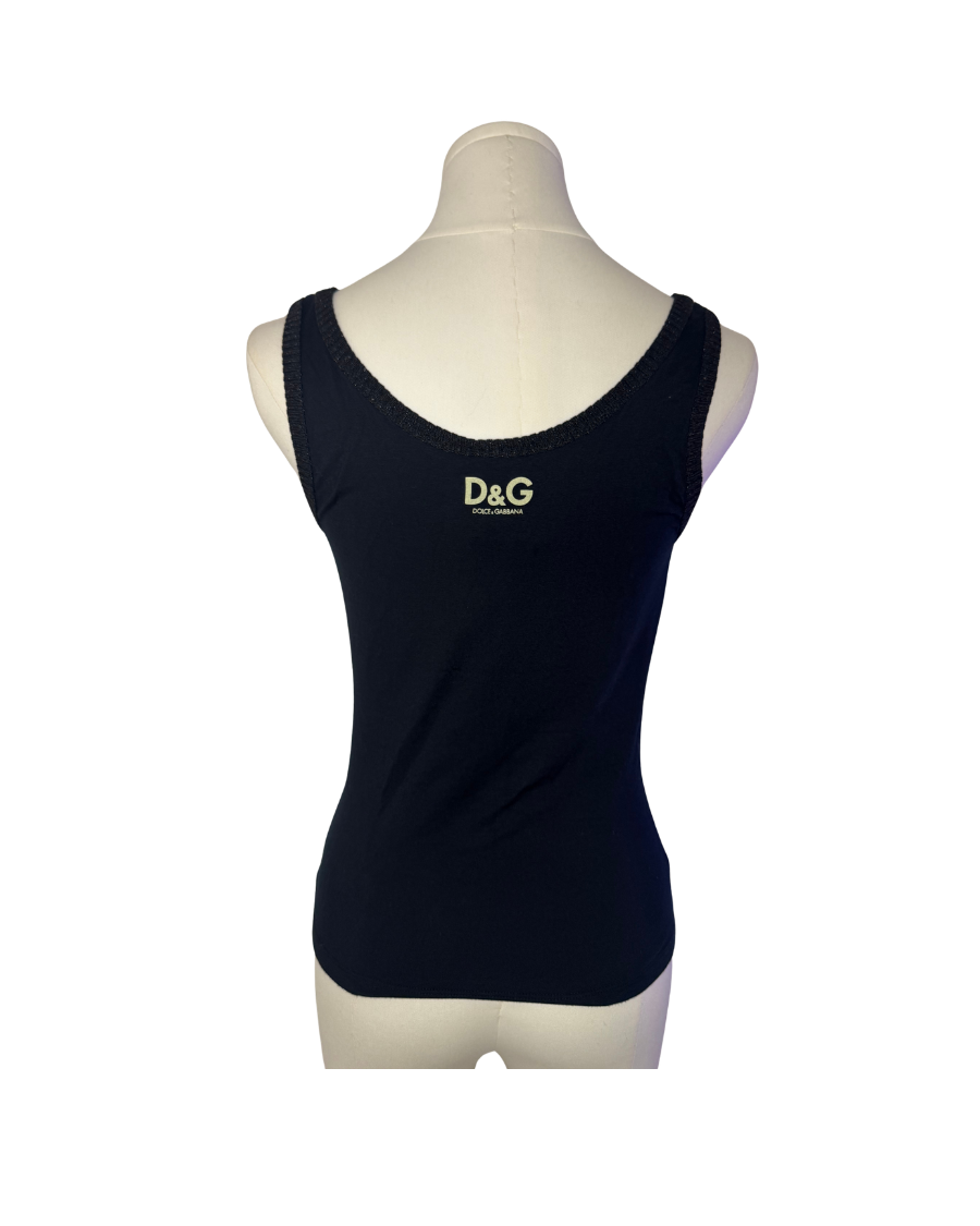 Dolce & Gabbana “Minimalism” Skull & Crossbones Tank Top