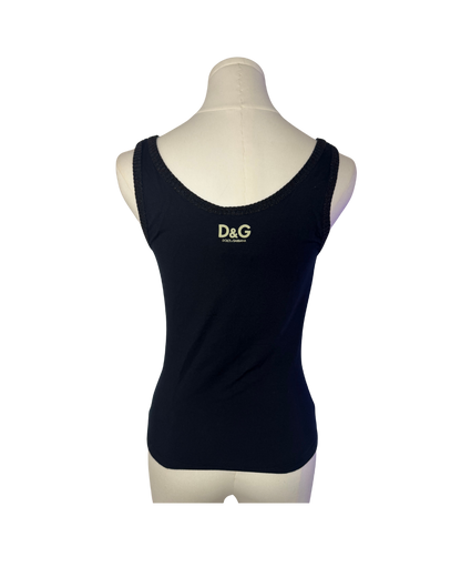 Dolce & Gabbana “Minimalism” Skull & Crossbones Tank Top
