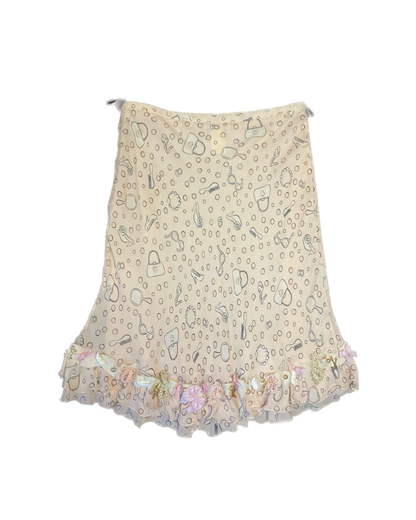 Moschino Jeans Beauty Printed Skirt