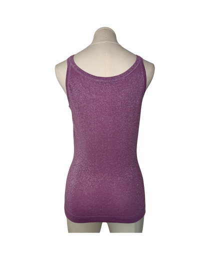Dolce & Gabbana Purple Glitter Cami Top