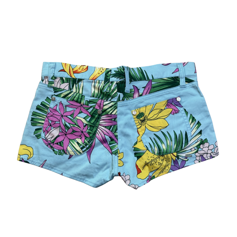 Versace Jeans Couture Tropical Micro Mini Shorts