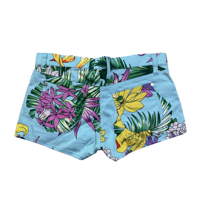 Versace Jeans Couture Tropical Micro Mini Shorts