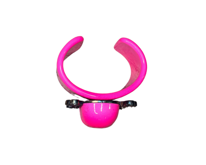 Blugirl Pink Skull Bangle Bracelet