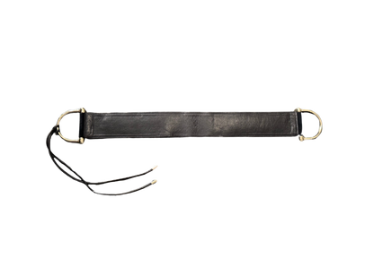 Gucci Black Leather Belt w/ Large Gold Hardware