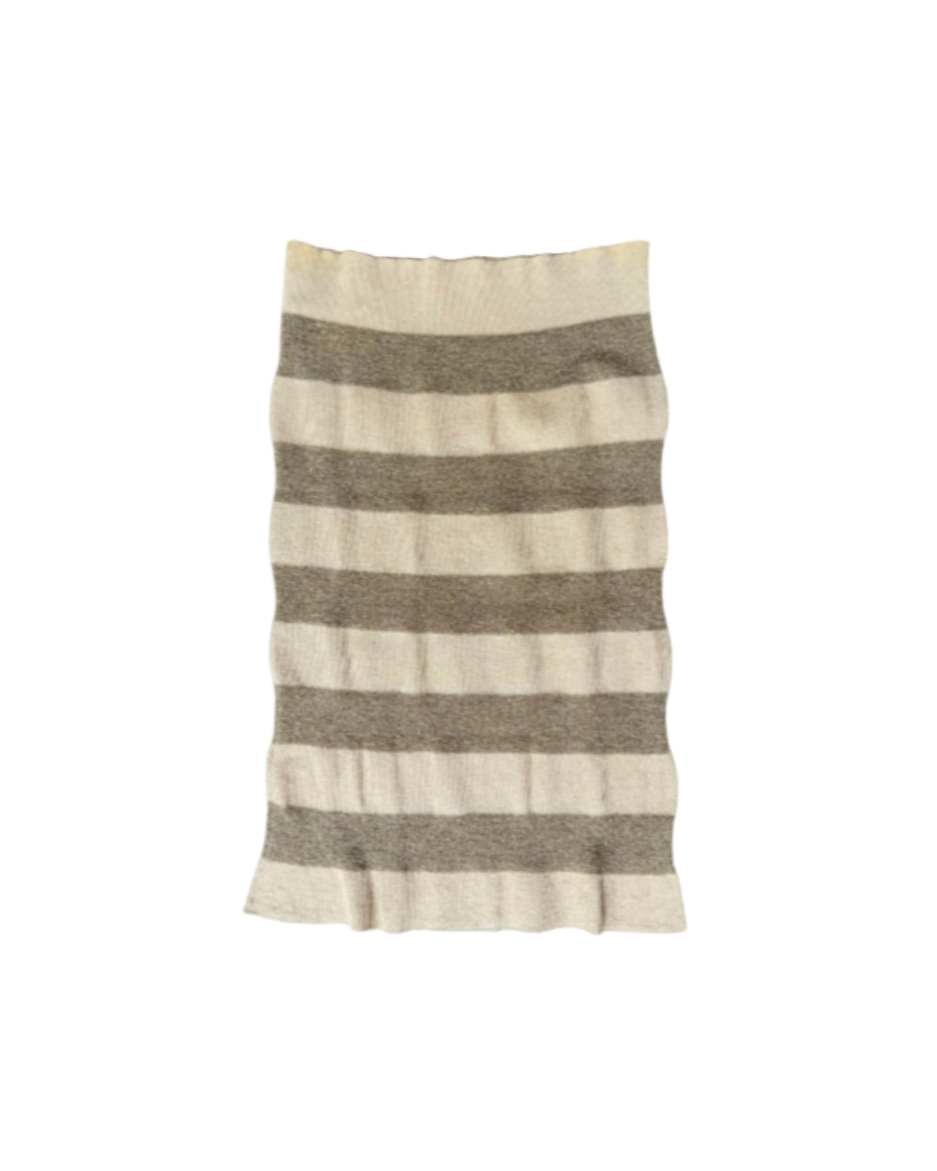 Dolce & Gabbana Glitter Striped Sheer Tube Top