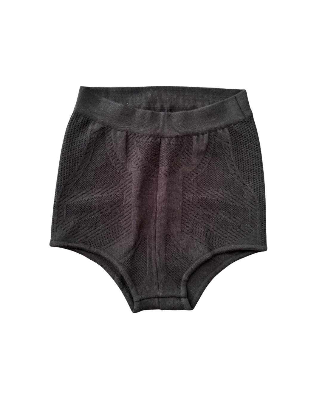 Dsquared² Black Textured Micro Mini Shorts