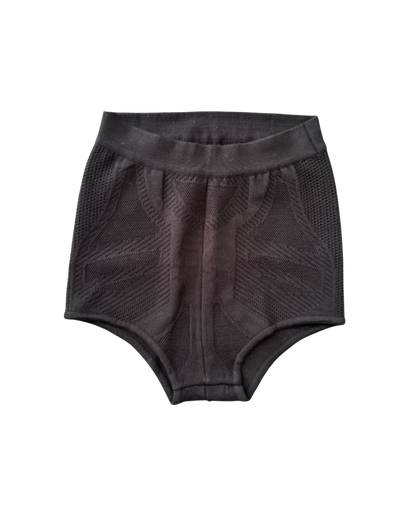 Dsquared² Black Textured Micro Mini Shorts