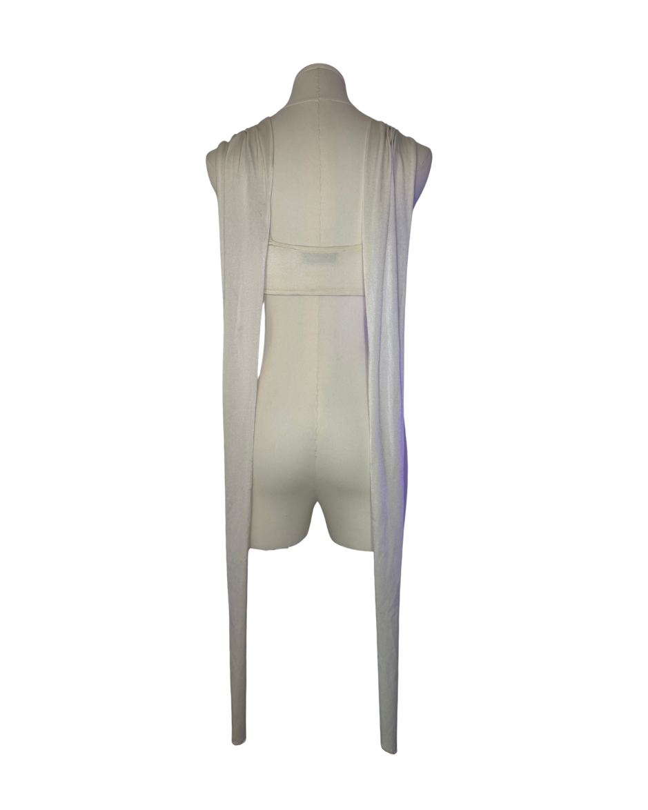 Dolce & Gabbana White Convertible Wrap Top
