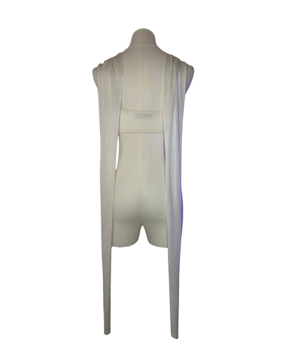 Dolce & Gabbana White Convertible Wrap Top