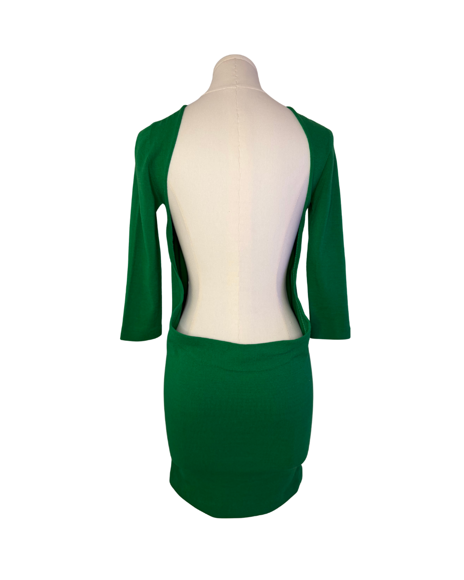Dsquared² Green Open Back Dress