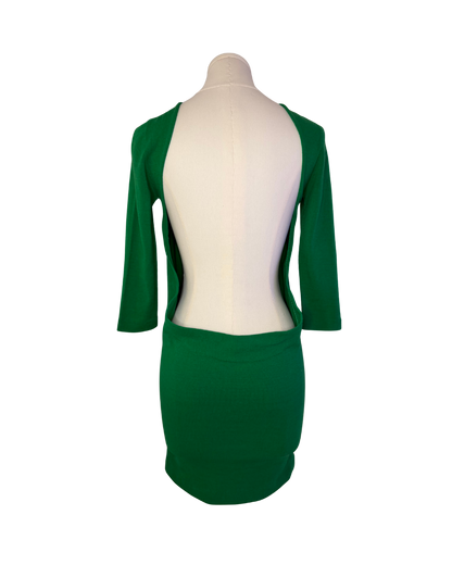 Dsquared² Green Open Back Dress