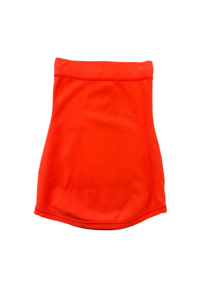 Dsquared² Orange Sweatshirt Style Mini Dress