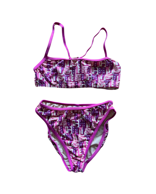Hysteric Glamour Purple Logo Bikini