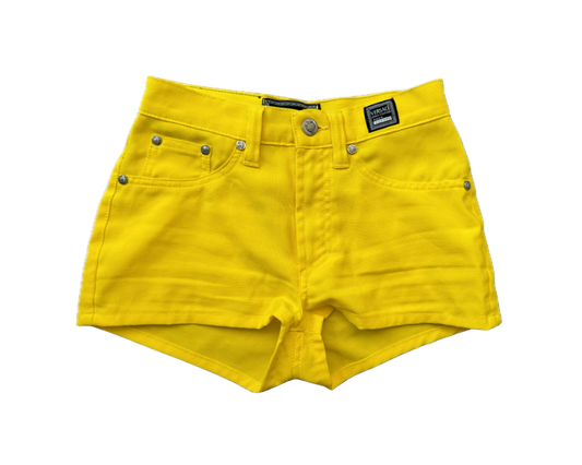 Versace Jeans Couture Yellow Micro Mini Shorts